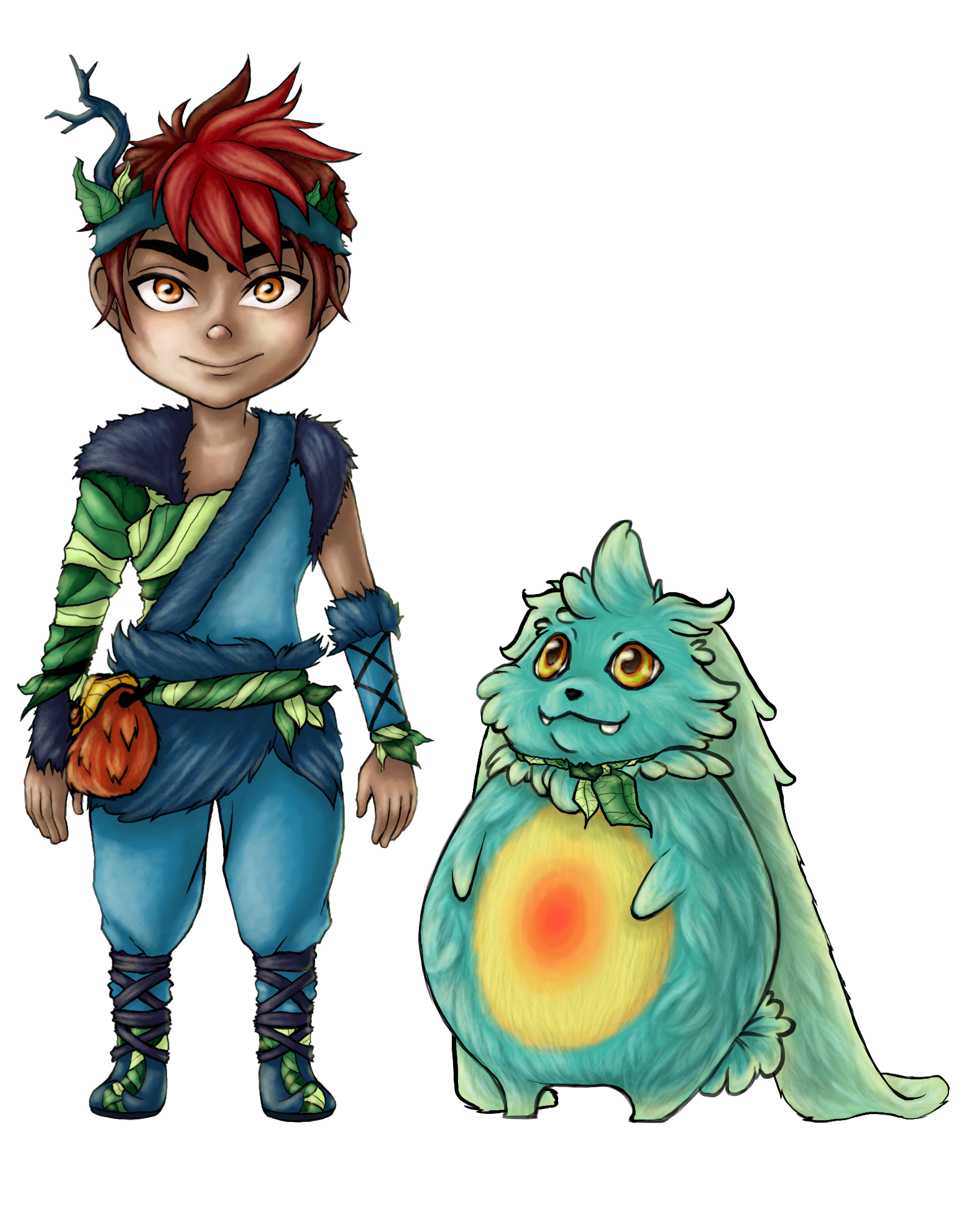 BouncyBerry Character Design